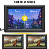 VEVOR 6x4m Inflatable Projector Screen Movie Screen Outdoor Theater w/Blower - Front View