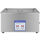 VEVOR Digital Ultrasonic Cleaner 30L Ultrasonic Cleaning Machine 40kHz Sonic Cleaner Machine 316 & 304 Stainless Steel Ultrasonic Cleaner Machine with Heater & Timer for Cleaning Jewelry Glasses Watch - Low Angle