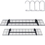 Garage Storage Shelving, 2 Pack, 48 x 12 in Heavy Duty Garage Shelves Wall Mounted, 400 lbs Load Capacity(Total) Garage Storage Rack Floating Shelves, Suitable for Shop, Shed, Garage Storage