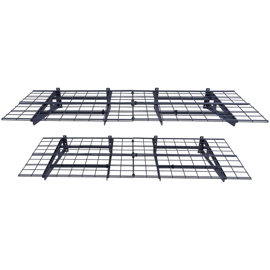Garage Storage Shelving, 2 Pack, 183 x 61 cm Heavy Duty Garage Shelves Wall Mounted, 454 kg Load Capacity(Total) Garage Storage Rack Floating Shelves, Suitable for Shop, Shed, Garage Storage
