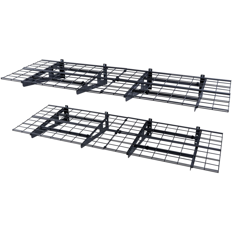 Garage Storage Shelving, 2 Pack, 183 x 61 cm Heavy Duty Garage Shelves Wall Mounted, 454 kg Load Capacity(Total) Garage Storage Rack Floating Shelves, Suitable for Shop, Shed, Garage Storage
