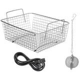 VEVOR Digital Ultrasonic Cleaner 3L Ultrasonic Cleaning Machine 220V 50kHz Sonic Cleaner Machine 304 Stainless Steel Ultrasonic Cleaner Machine with Heater and Timer for Cleaning Jewelry Glasses Watch - Low Angle