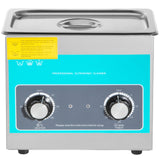 VEVOR Knob Ultrasonic Cleaner 3L 40kHz Ultrasonic Cleaning Machine Knob Control Sonic Cleaner 304 Stainless Steel Ultrasonic Cleaner Machine with Heater & Timer for Cleaning Jewelry Eyeglasses Watches