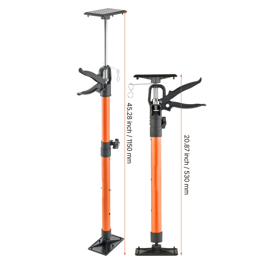 Cabinet Jack Support Pole, 2-Pack, 54-155 cm Steel Telescopic Quick Support Rod, Adjustable 3rd Hand System up to 70 kg Capacity for Installing Cabinets, Lifting Drywall, Cargo Bars