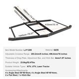 VEVOR Driveway Drag, 76.57" Width Tow Behind Drag Harrow, Q235 Steel Driveway Grader with Adjustable Bars, Support up to 50 lbs, Driveway Tractor Harrow for ATVs, UTVs, Garden Lawn Tractors