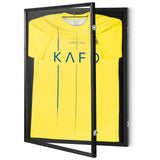 VEVOR Jersey Display Frame Case, 610 x 812 x 40 mm, Large Lockable Sport Jersey Shadow Box with 98% UV Protection PC Glass and Hangers, for Baseball