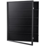 VEVOR 35 Graded Sports Card Display Case, 617 x 775 x 55 mm, Baseball Card Display Frame with 98% UV Protection Clear View PC Glass, Lockable Wall