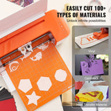 VEVOR Vinyl Cutter Machine, Bluetooth Connectivity DIY Cutting Machine, Compatible with iOS, Android, Windows and Mac, Massive Designs Included, for Creating Customized Cards, Home Decor - Rear View