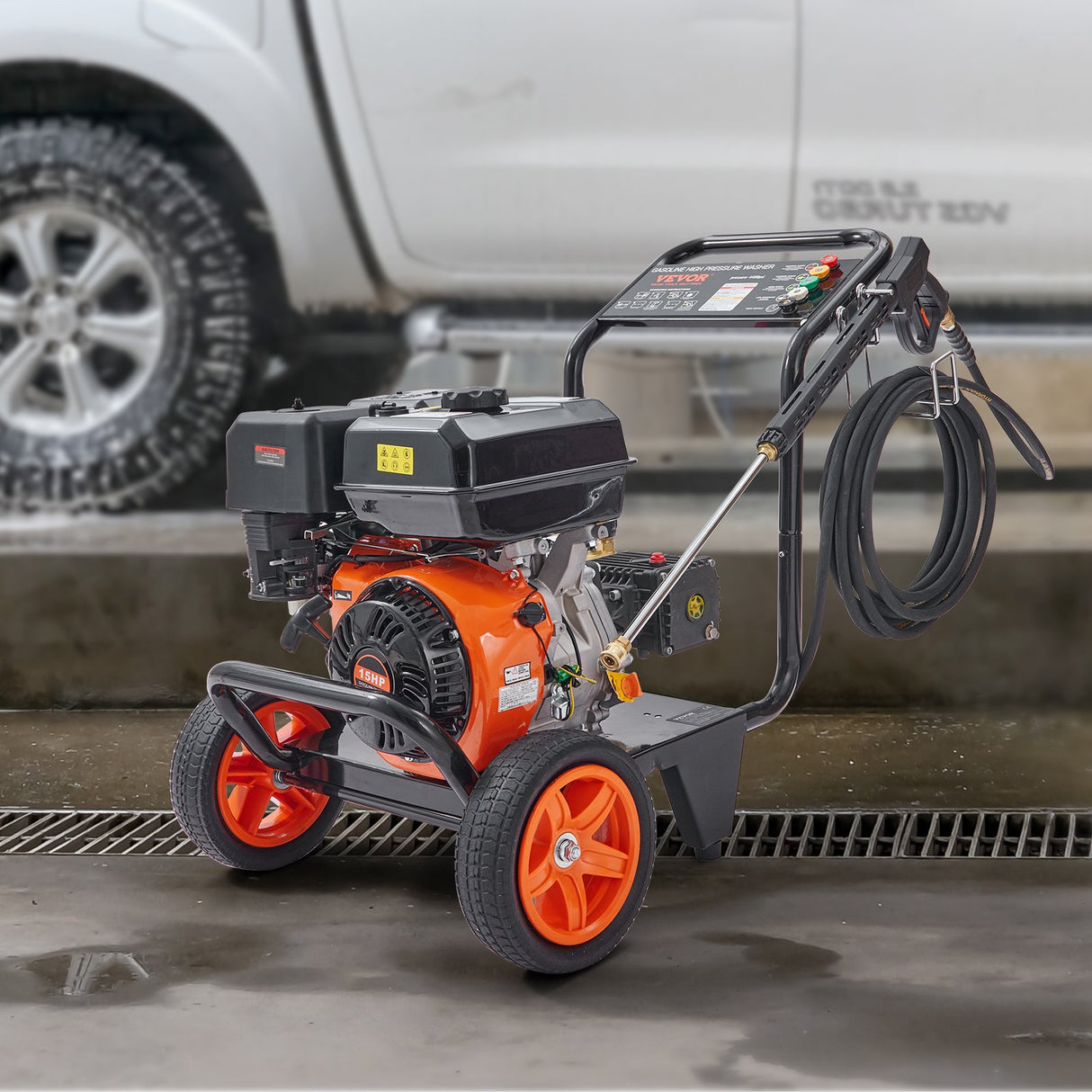 VEVOR Gas Pressure Washer Gas Powered Washer 4400 PSI 4.0 GPM 390cc 5 Nozzles
