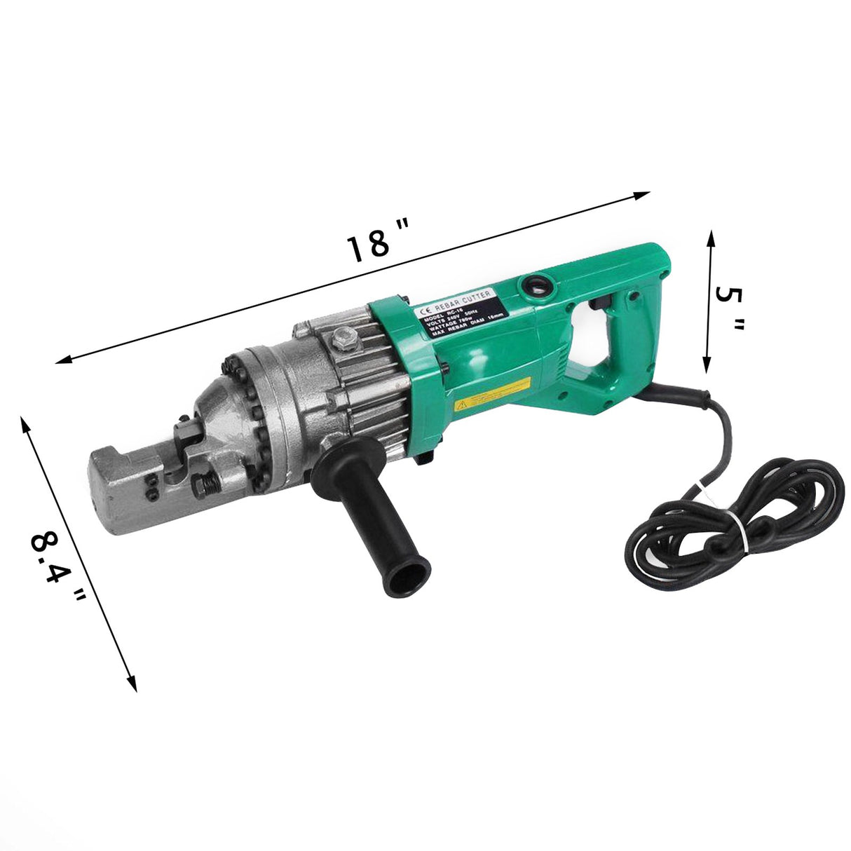 Vevor Electric Rebar Cutter 16mm Reo Steel Cutter Concrete Construction