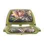 Boat Seat, Low Backrest, Folding Fishing Boat Seat with Thickened Sponge Cushion & PU Polyester Fabric, Strong PP Frame, Flip Up Boat Seat for Fishing Boats, Yachts, Ships, Camouflage Color