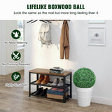 VEVOR Artificial Topiaries Boxwood Trees, (2 Pieces), Ball-Shape Faux Topiaries Plant, All-year Green Feaux Plant Decorative Balls for Backyard,
