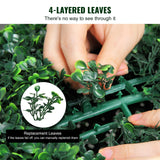 VEVOR Artificial Topiaries Boxwood Trees, (2 Pieces), Ball-Shape Faux Topiaries Plant, All-year Green Feaux Plant Decorative Balls for Backyard, Balcony,Garden, Wedding and Home - Top-Down View