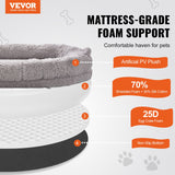 VEVOR Human Dog Bed 1820x1220x250 mm Human Size Dog Bean Bed Washable PV Velvet - Front View