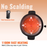 VEVOR Wax Melter for Candle Making 10Liter Electric Pot Commercial or Home Use - Top-Down View