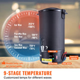 VEVOR Wax Melter for Candle Making 10Liter Electric Pot Commercial or Home Use - 45-Degree Angle