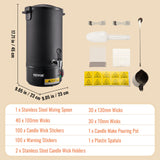 VEVOR Wax Melter for Candle Making 10Liter Electric Pot Commercial or Home Use - Close-Up Angle