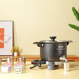 VEVOR Wax Melter for Candle Making, 5 Liter Large Electric Wax Melting Pot Easy Pour Spout, 4-level Temperature Control, Easy Clean for Candle Soap Cream Beauty Bulk Production Business or Home - Low Angle
