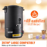 VEVOR Wax Melter for Candle Making 6.5Liter Electric Pot Commercial or Home Use - Side View
