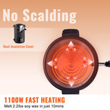 VEVOR Wax Melter for Candle Making 6.5Liter Electric Pot Commercial or Home Use - Top-Down View