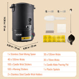 VEVOR Wax Melter for Candle Making 6.5Liter Electric Pot Commercial or Home Use - Close-Up Angle