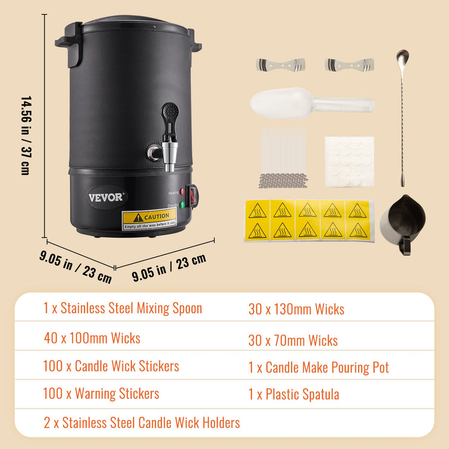 Wax Melter for Candle Making 6.5Liter Electric Pot Commercial or Home Use