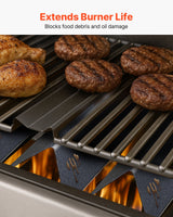 VEVOR Flavorizer Bars, 39cm Grill Replacement Part, for Weber Spirit I & II 200 Series Grills, Including Spirit ll E-210, ll E-220, ll S-210, E-210, S-210, Porcelain-enameled Steel Heat Plate, 3 Pack - Rear View