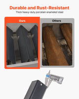 VEVOR Flavorizer Bars, 44cm Grill Replacement Part, for Weber Genesis ll 310 315 335 340, E/S 325s, ES/SX 325s, E/S 335, EX/SX/EPX-335 Grills, Porcelain-enameled Steel Thicker Heat Plate, 5 Pack - Top-Down View