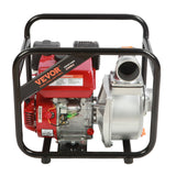 Gasoline Engine Water Pump, 80 mm, 7HP 265 GPM, 43 m Lift, 7 m Suction, 4-Stroke Gas Powered Trash Water Transfer Pump Portable High Pressure with 25ft Hose for Irrigation Pool, EPA Certified