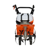VEVOR Tiller Cultivator Gas Powered, 43CC 2-Stroke Garden Cultivator, Tiller with 4 Steel Adjustable Front Tines for Lawn, Garden and Field Soil