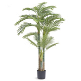 VEVOR Artificial Gold Cane Palm Tree, 2m Tall Faux Plant, PE Material & Anti-Tip Tilt Protection Low-Maintenance Plant, Lifelike Green Fake Tree for Home Office Warehouse Decor Indoor Outdoor - Extra Image
