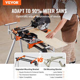 VEVOR Miter Saw Stand 300lbs Load Capacity Steel Collapsible Stand for Miter Saw - Front View