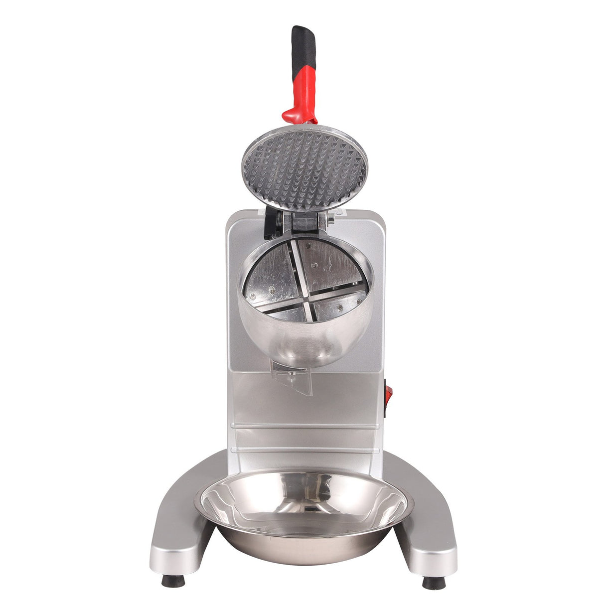 VEVOR Ice Crushers Machine, 220lbs Per Hour Electric Snow Cone Maker with 4 Blades, 300W Electric Ice Crusher with Cover and Bowl for Home and Commercial Use, Silver
