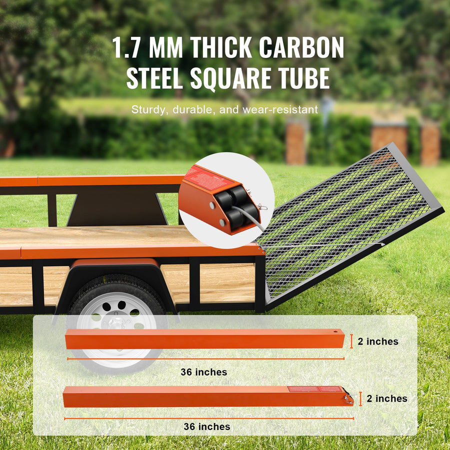 2-Sided Trailer Tailgate Lift Assist, 163 kg Load Capacity, Compatible with Open Utility Trailer Tailgate and, image 4