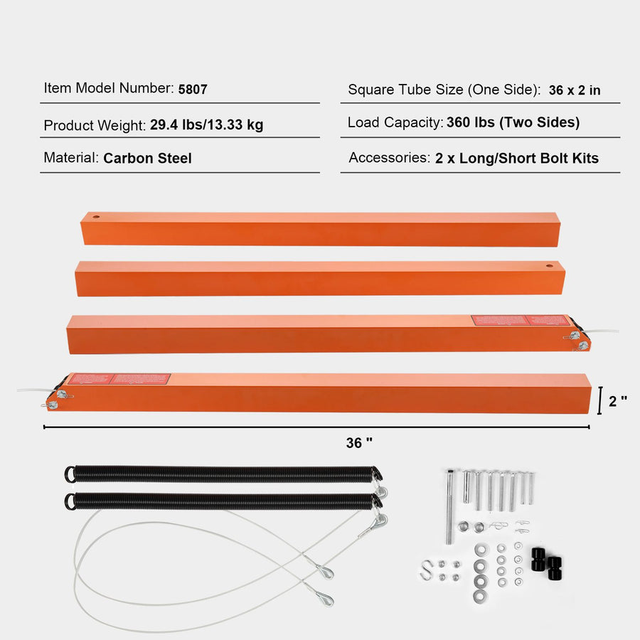 2-Sided Trailer Tailgate Lift Assist, 163 kg Load Capacity, Compatible with Open Utility Trailer Tailgate and, image 7