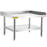 VEVOR Stainless Steel Equipment Grill Stand, 122 x 76 x 61cm Stainless Table, Grill Stand Table with Adjustable Storage Undershelf, Equipment Stand Grill Table for Hotel, Home, Restaurant Kitchen - Extra Image