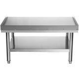 VEVOR Stainless Steel Equipment Grill Stand, 152x76x61 cm Stainless Table, Grill Stand Table with Adjustable Storage Undershelf, Equipment Stand Grill