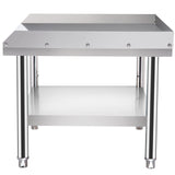 VEVOR Stainless Steel Equipment Grill Stand, 152x76x61 cm Stainless Table, Grill Stand Table with Adjustable Storage Undershelf, Equipment Stand Grill