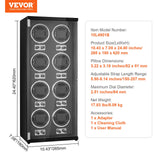 VEVOR Watch Winder, Watch Winder for 8 Men's and Women's Automatic Watches, with 8 Super Quiet Japanese Mabuchi Motors, Blue LED Light and Adapter,