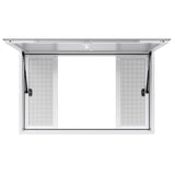 VEVOR Concession Window 1346x838 mm, Aluminum Alloy Service Window for Food Truck, Up to 85 Degrees Stand Serving Window with 4 Sliding Windows, Awning Door, and Drag Hook, for Concession Trailers - Extra Image