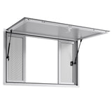 VEVOR Concession Window 1346x838 mm, Aluminum Alloy Service Window for Food Truck, Up to 85 Degrees Stand Serving Window with 4 Sliding Windows, Awning Door, and Drag Hook, for Concession Trailers - Extra Image