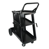 VEVOR Welding Cart, 3-Tier Welder Cart Heavy Duty with 400 Lbs Weight Capacity, 360° Swivel Wheels, Tank Storage Safety Chains, Rolling MIG Welder Cart for TIG, ARC, MMA, Plasma Cutter Welding Machine - Extra Image