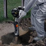 VEVOR 37.77cc Gas-Powered T Post Driver 4-Stroke Fence Piling Pounder w/ 3 Head - Low Angle