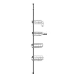 VEVOR 42" to 114" High Shower Corner Caddy Tension Pole Rust-Proof Tension Pole