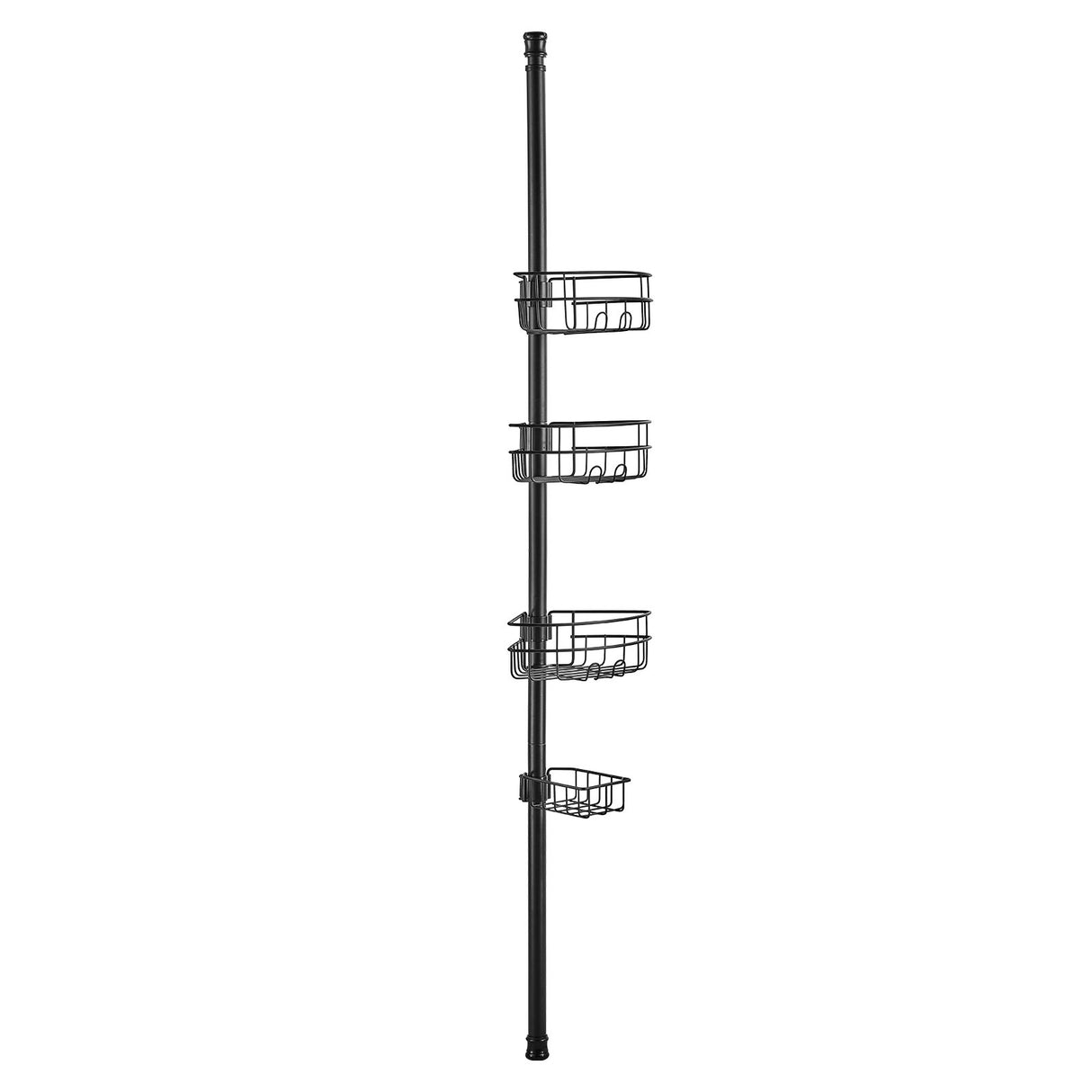 VEVOR 39" to 125" High Shower Corner Caddy Tension Pole Rust-Proof Tension Pole