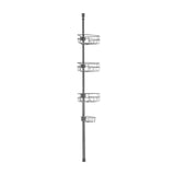 VEVOR 39" to 125" High Shower Corner Caddy Tension Pole Rust-Proof Tension Pole