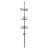 VEVOR 39" to 125" High Shower Corner Caddy Tension Pole Rust-Proof Tension Pole
