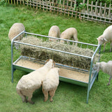 Livestock Hay Feeder, 2 in 1 Grain & Hay Feeder, 80-Gallon Capacity Pasture Feeder, 59