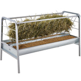 Livestock Hay Feeder, 2 in 1 Grain & Hay Feeder, 80-Gallon Capacity Pasture Feeder, 59