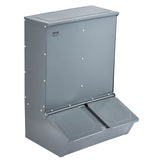 VEVOR Hog Feeder 3.7 Bushel Metal Double Door Pig Feeder Feeding up to 8 Hogs - Extra Image